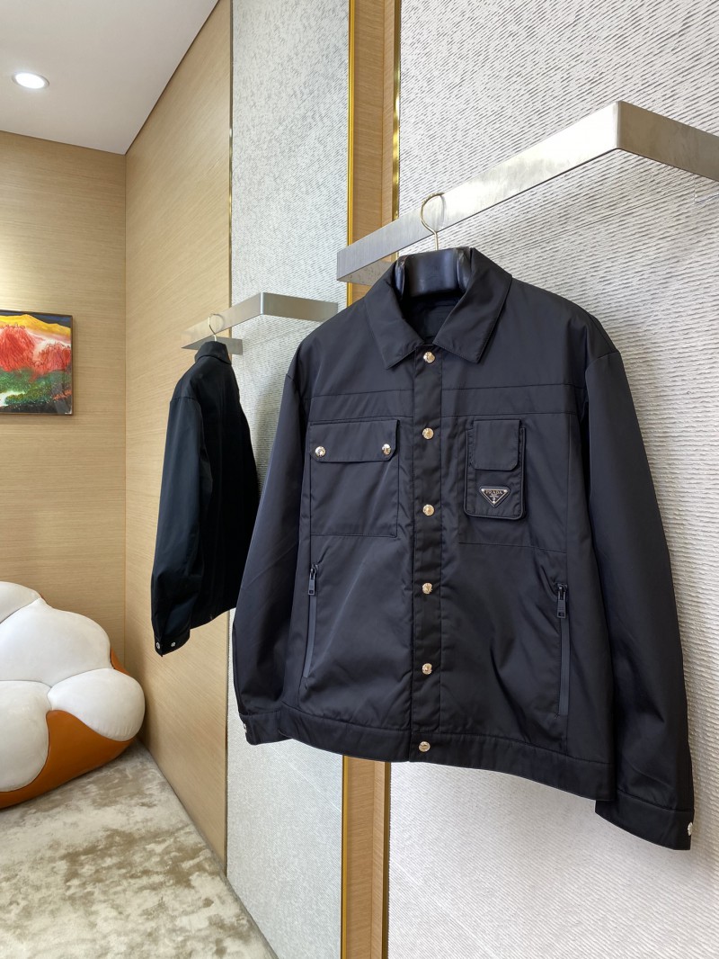 Prada Triangle Logo Work Jacket Coat 2