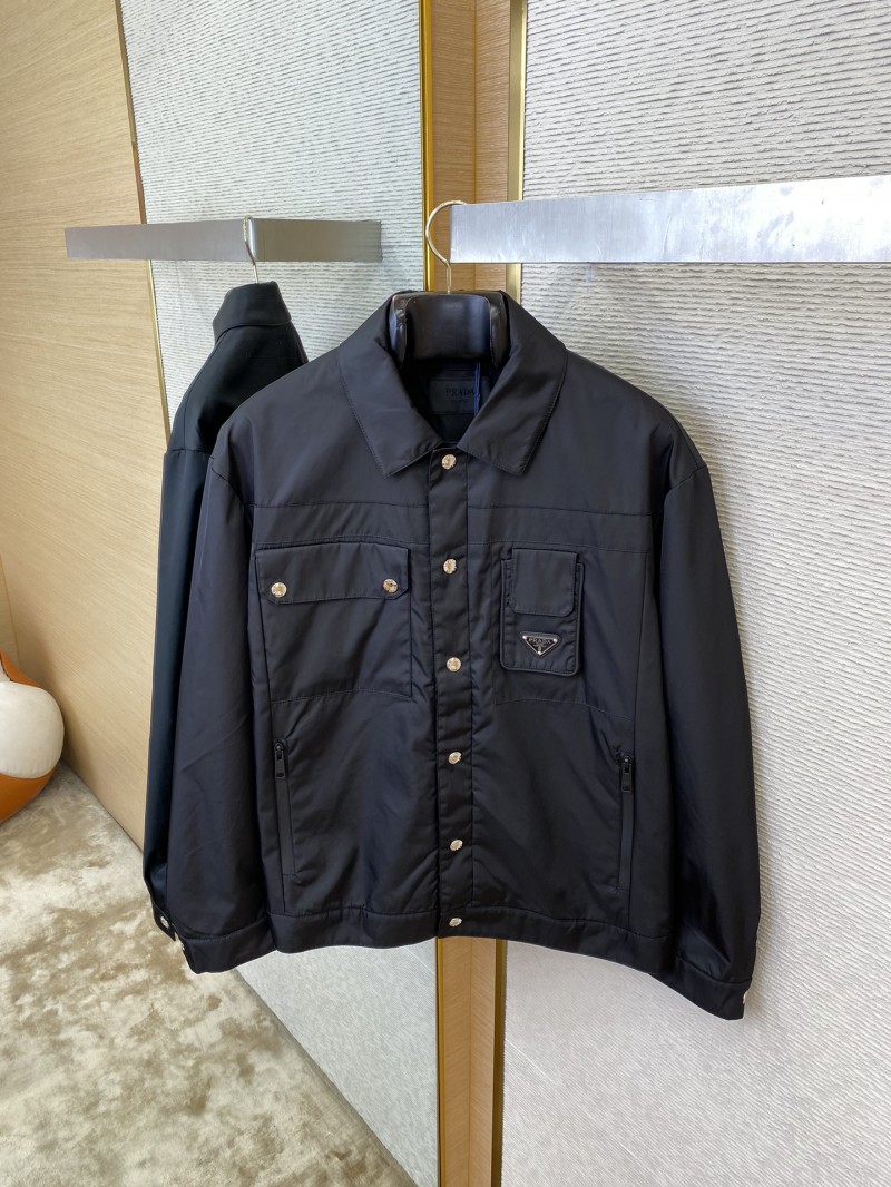 Prada Triangle Logo Work Jacket Coat 6