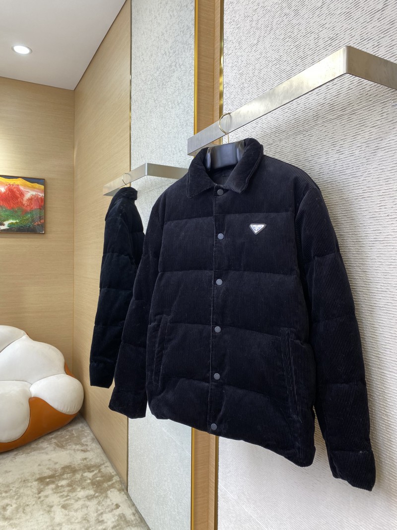 Prada Triangle Label Corduroy Jacket 4