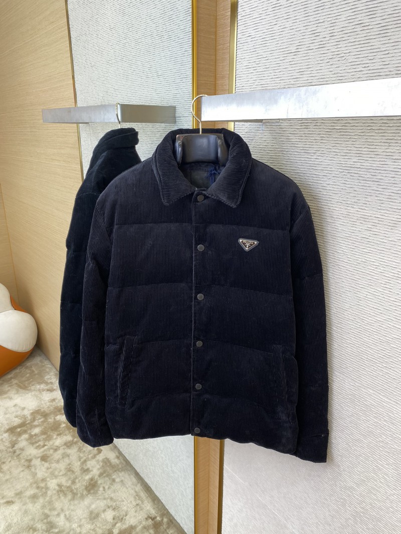 Prada Triangle Label Corduroy Jacket 6