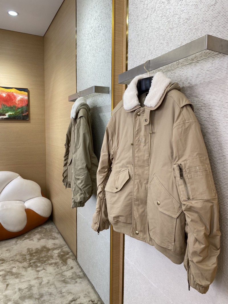 Balenciaga Aviator Cotton Jacket Coat 2