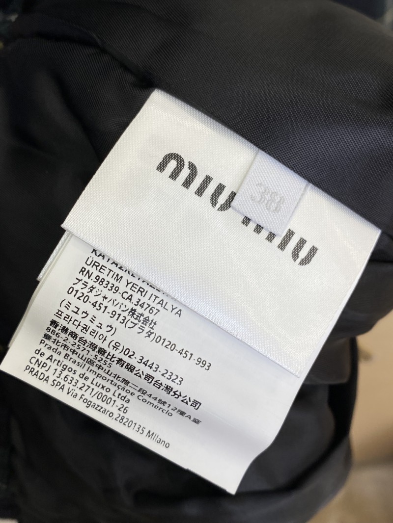 Miu Miu Check Hooded Jacket Cotton Jacket 8