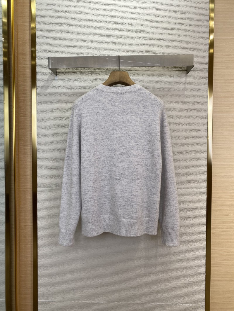 Dior Bluebell Flower Knit Crew Sweater 1