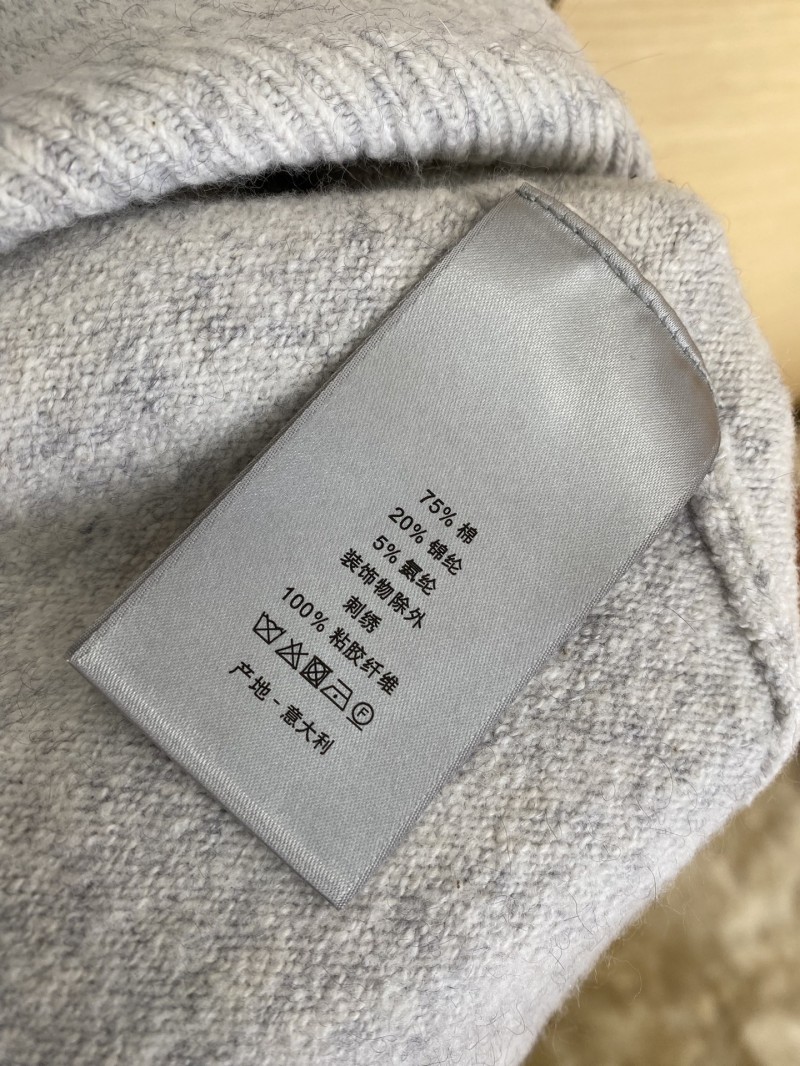 Dior Bluebell Flower Knit Crew Sweater 8