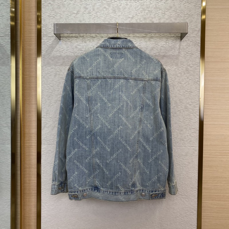 Balenciaga Full Print Denim outerwear 1