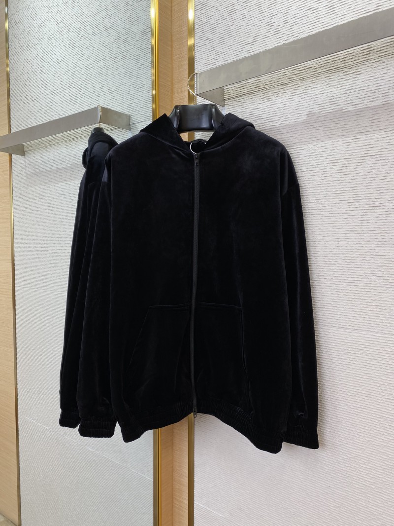 Balenciaga Rhinestone Velvet outerwear 3