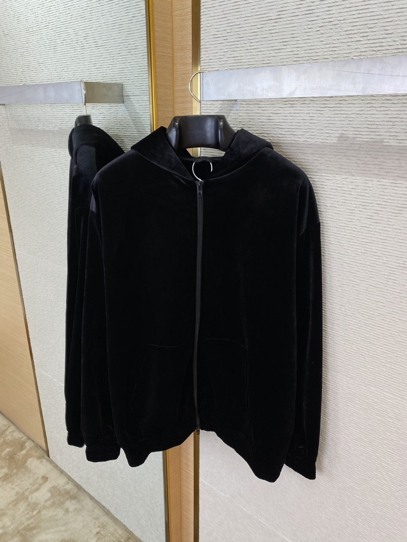 Balenciaga Rhinestone Velvet outerwear 5