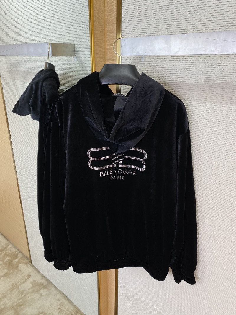 Balenciaga Rhinestone Velvet outerwear 6