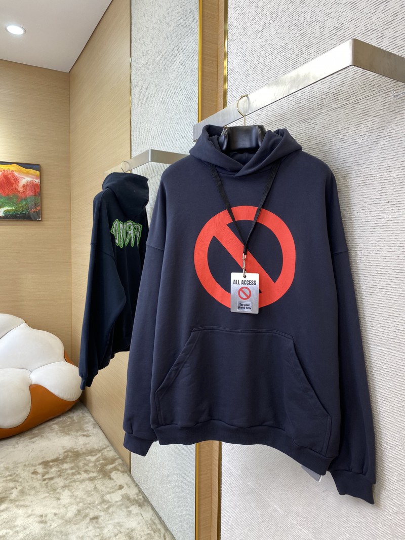 Balenciaga No Passing Hooded Sweatshirt 2