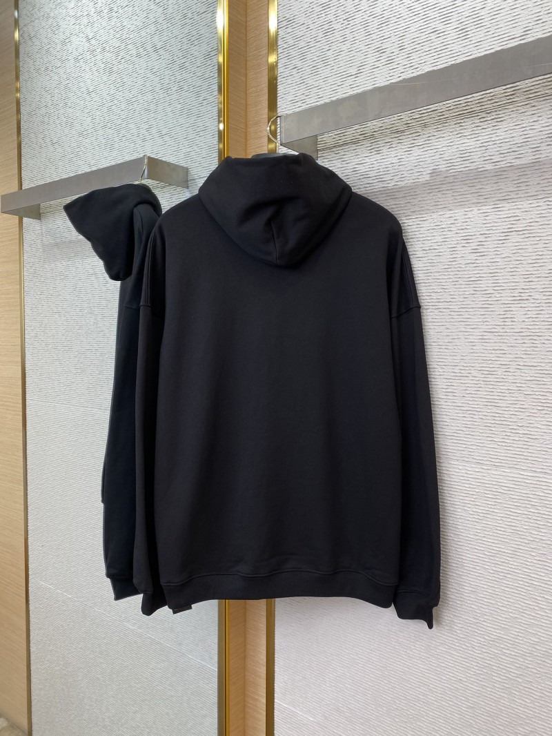 Balenciaga Love Heart Wireless Print Hooded Sweatshirt Black 5