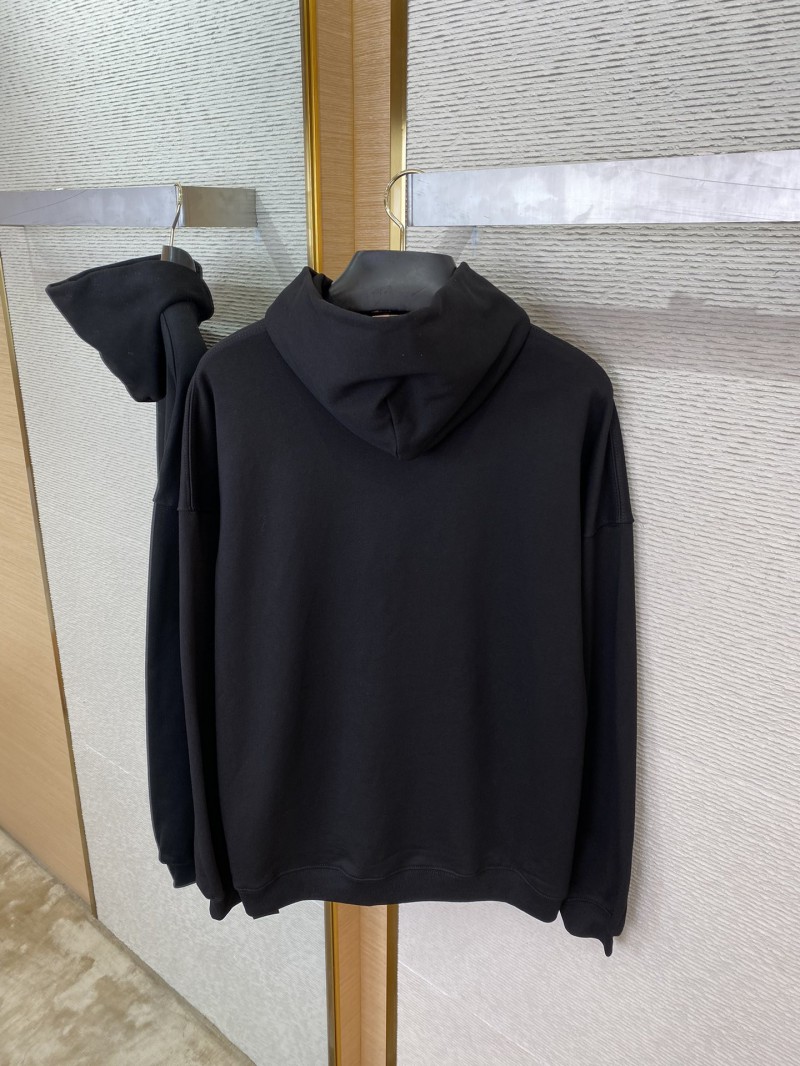 Balenciaga Love Heart Wireless Print Hooded Sweatshirt Black 7