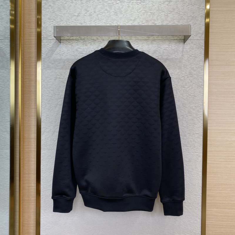 Prada Triangle Label Jacquard Sweatshirt 1