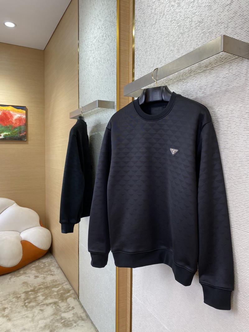 Prada Triangle Label Jacquard Sweatshirt 2