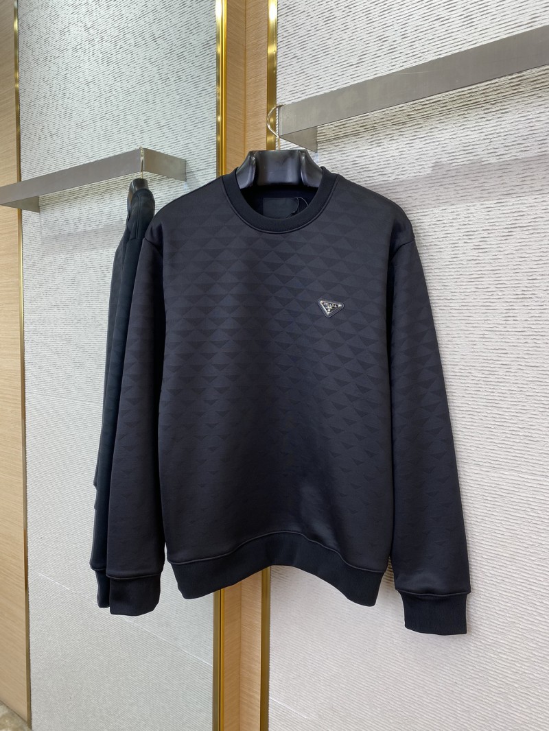 Prada Triangle Label Jacquard Sweatshirt 4