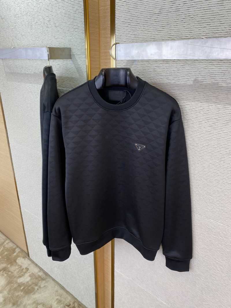 Prada Triangle Label Jacquard Sweatshirt 6