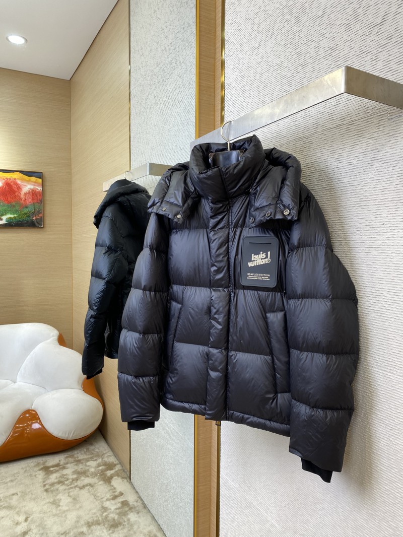 LV nylon waterproof zip down jacket 2