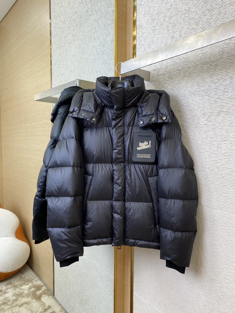 LV nylon waterproof zip down jacket 4