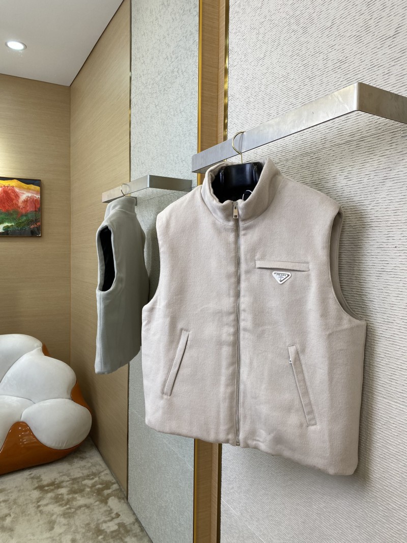 Prada Triangle Label Wool Vest 2