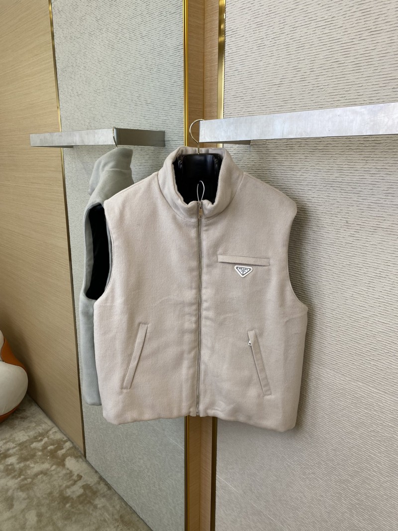 Prada Triangle Label Wool Vest 6