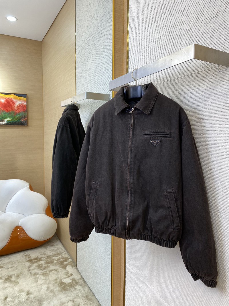 Prada Triangle Label Denim Jacket Jacket 2