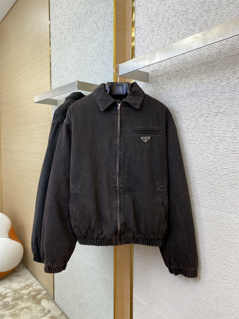Prada Triangle Label Denim Jacket Jacket 4
