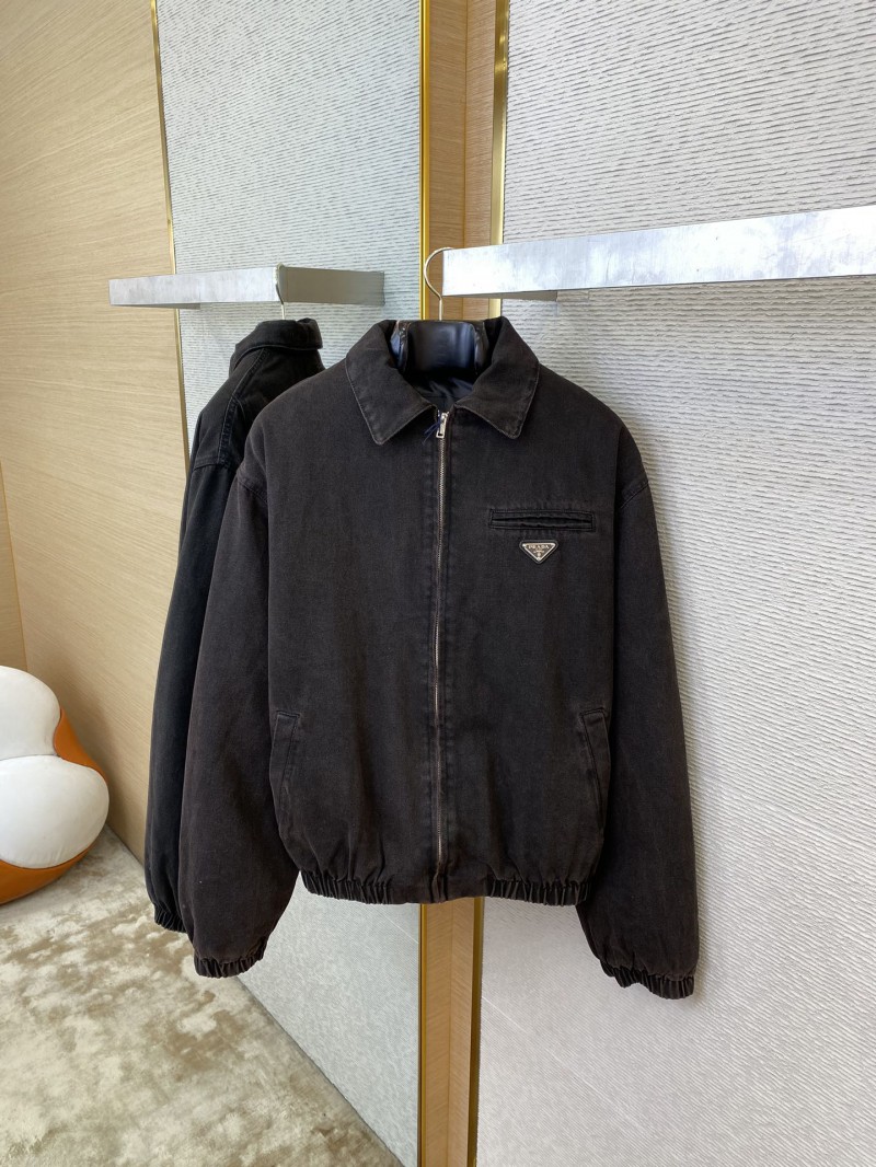 Prada Triangle Label Denim Jacket Jacket 6