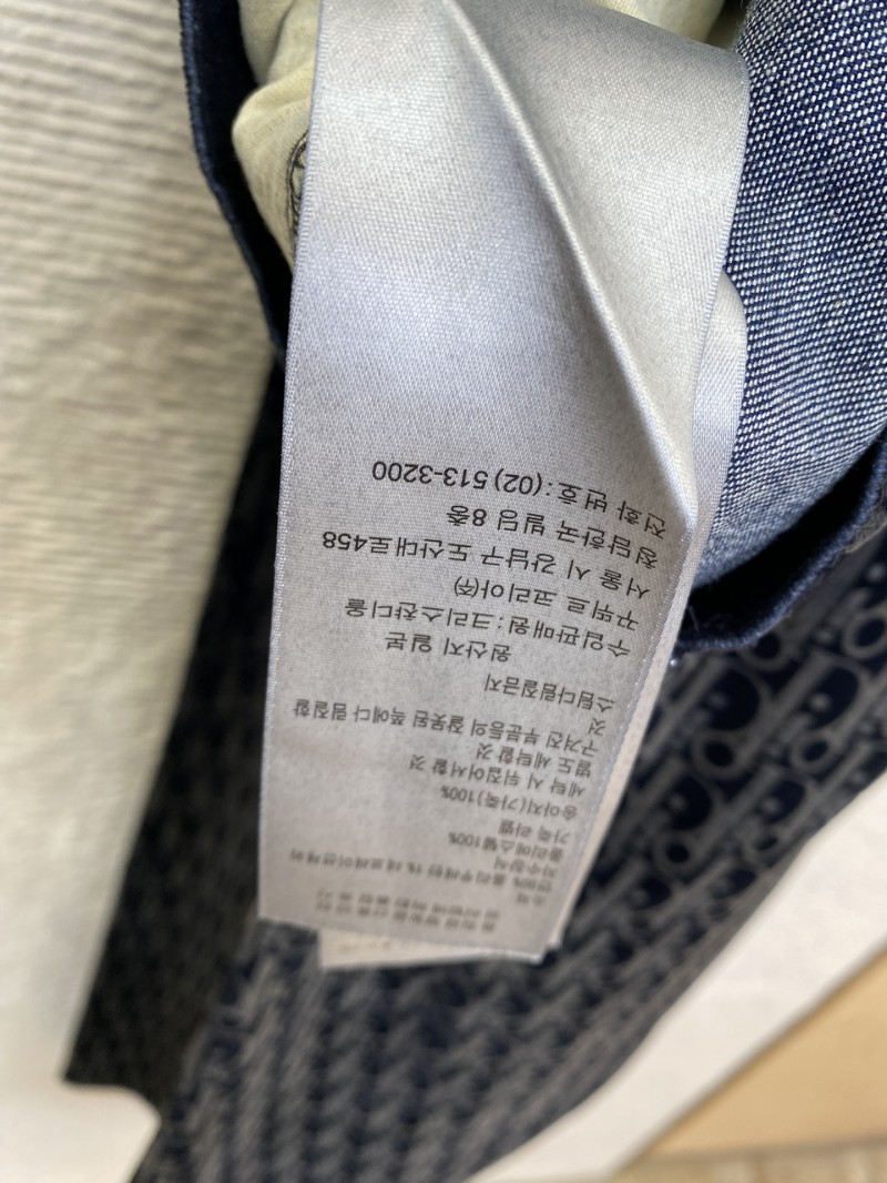 Dior full print jacquard denim suit trousers 8