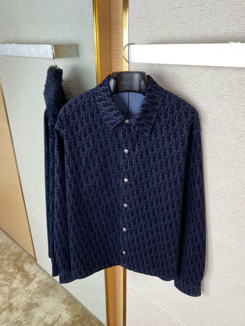 Dior Printed Jacquard Denim Suit Jacket 6