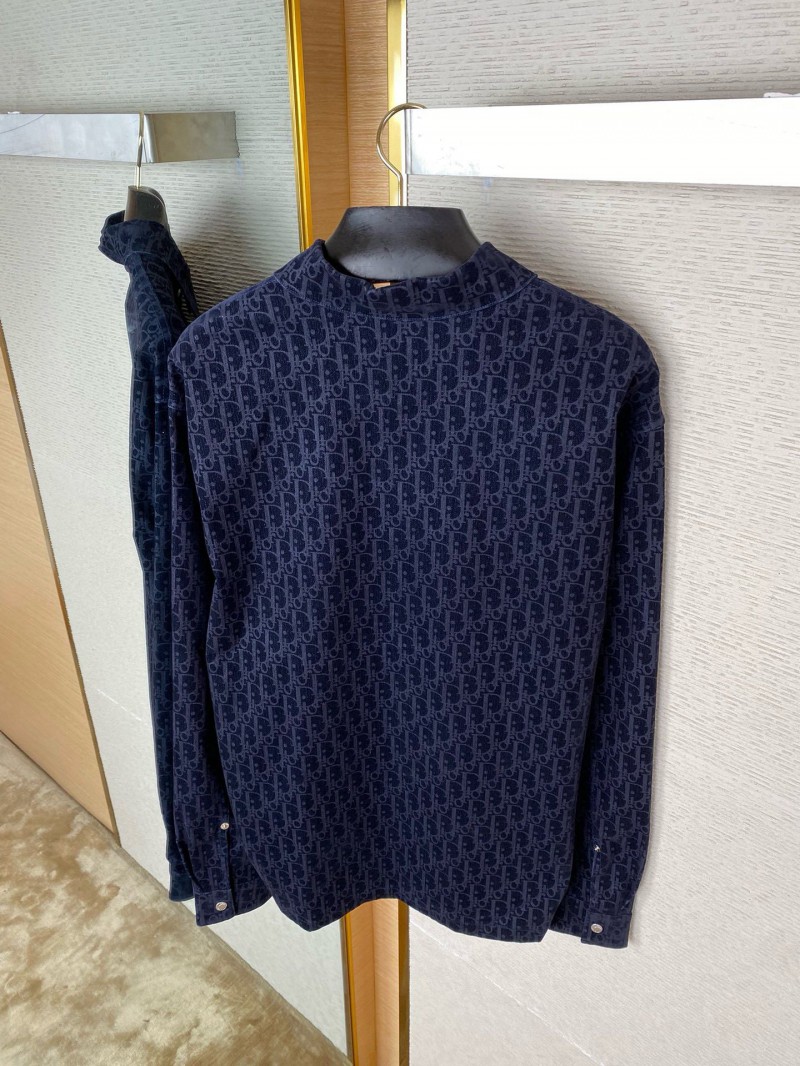 Dior Printed Jacquard Denim Suit Jacket 7