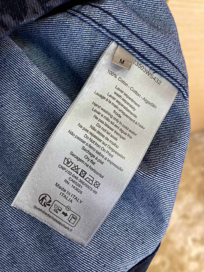 Dior Printed Jacquard Denim Suit Jacket 8