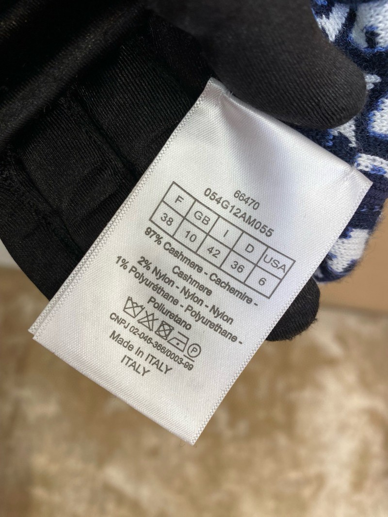 Dior reversible jacquard knit cashmere jacket navy blue 8