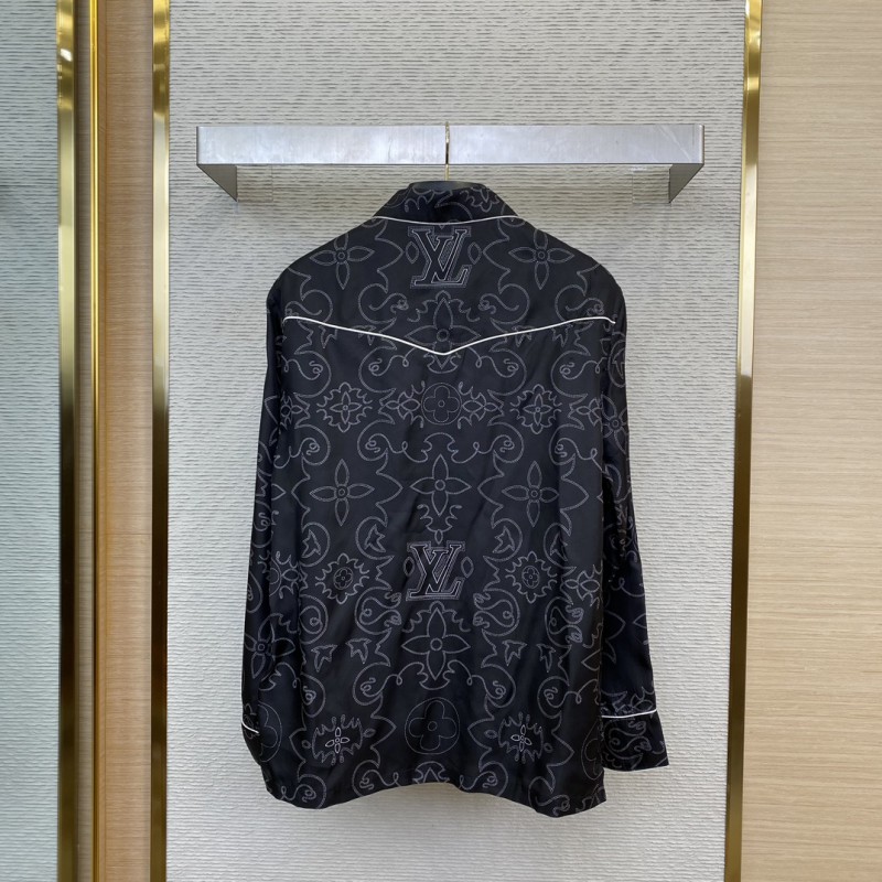 LV Full Print Mulberry Silk Jacket 1