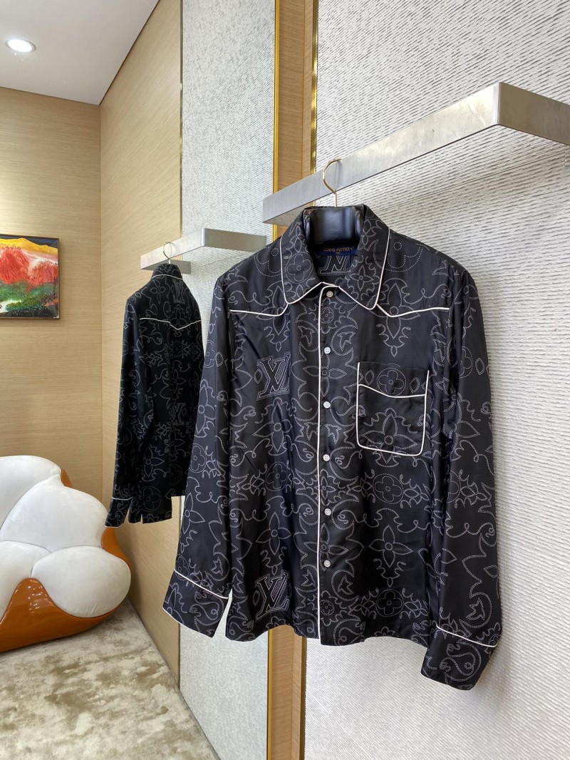 LV Full Print Mulberry Silk Jacket 2