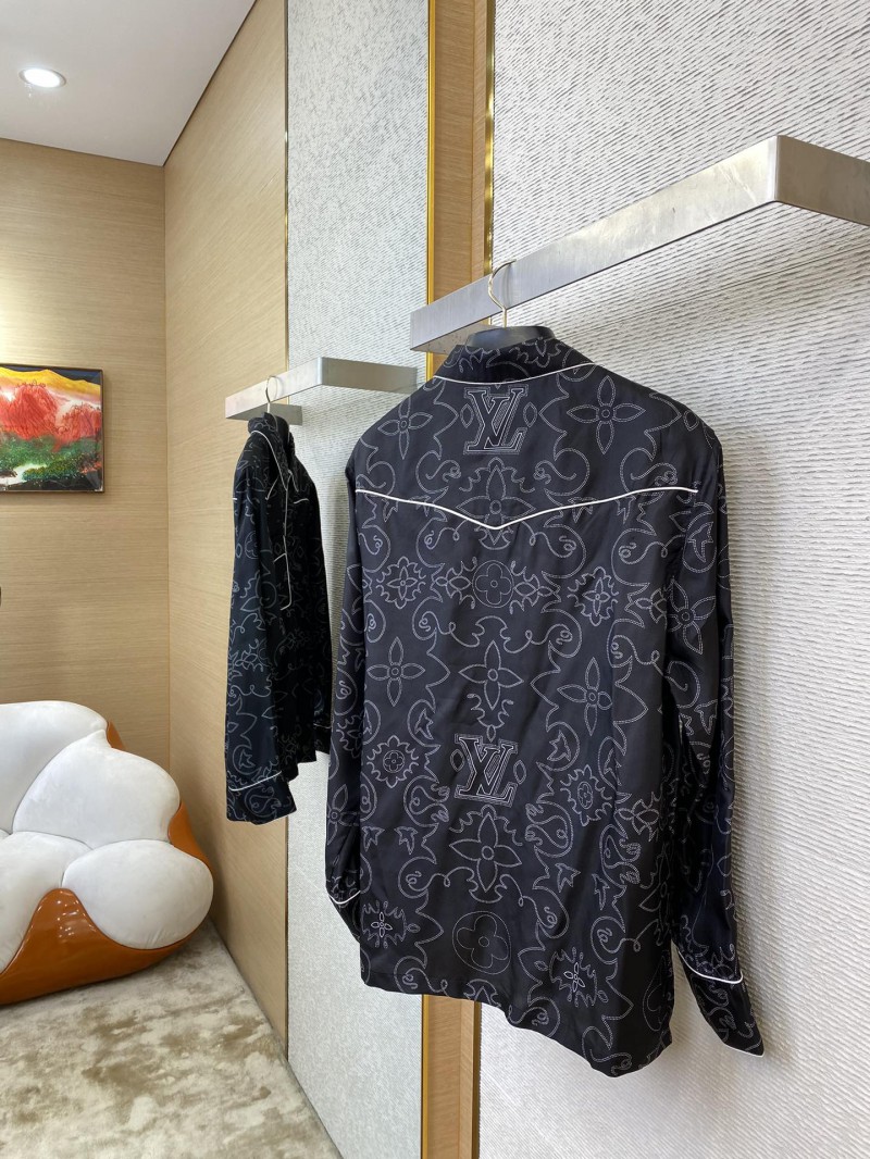 LV Full Print Mulberry Silk Jacket 3