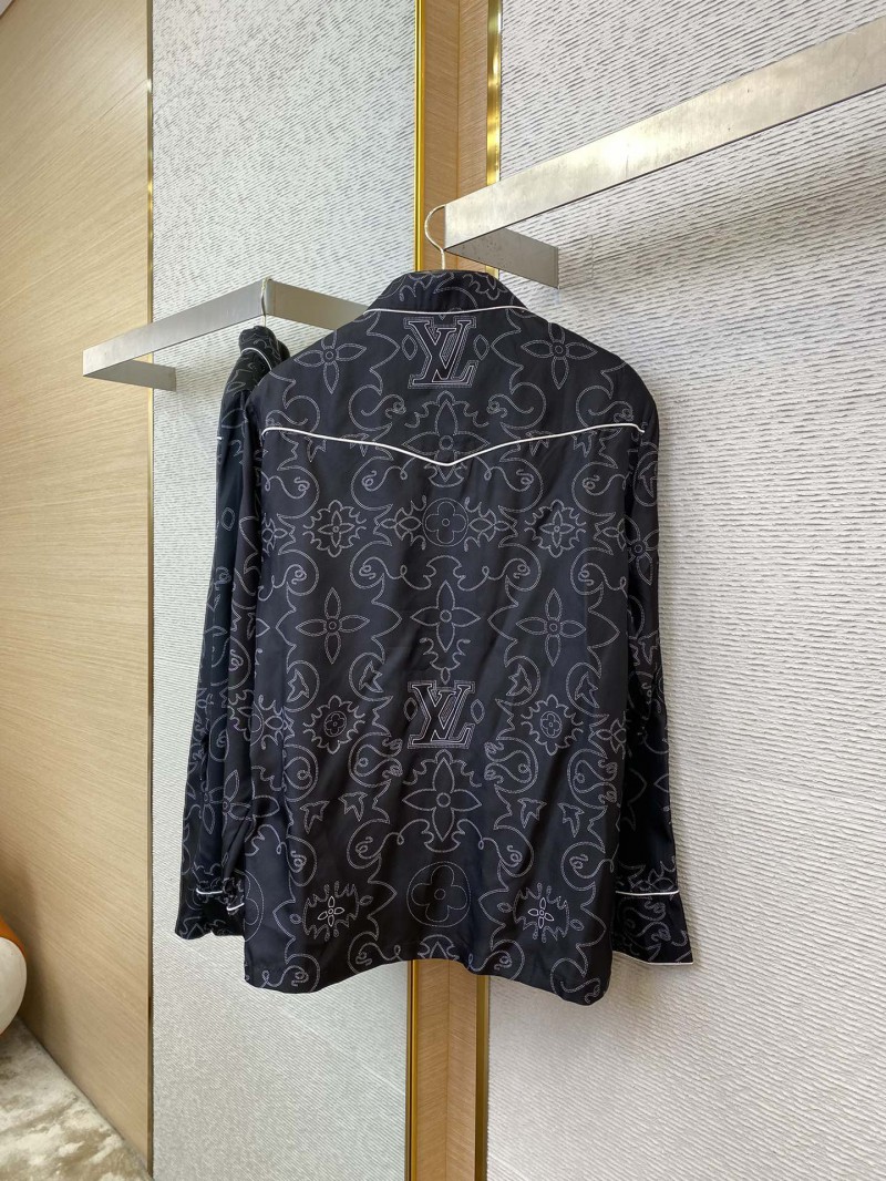 LV Full Print Mulberry Silk Jacket 5