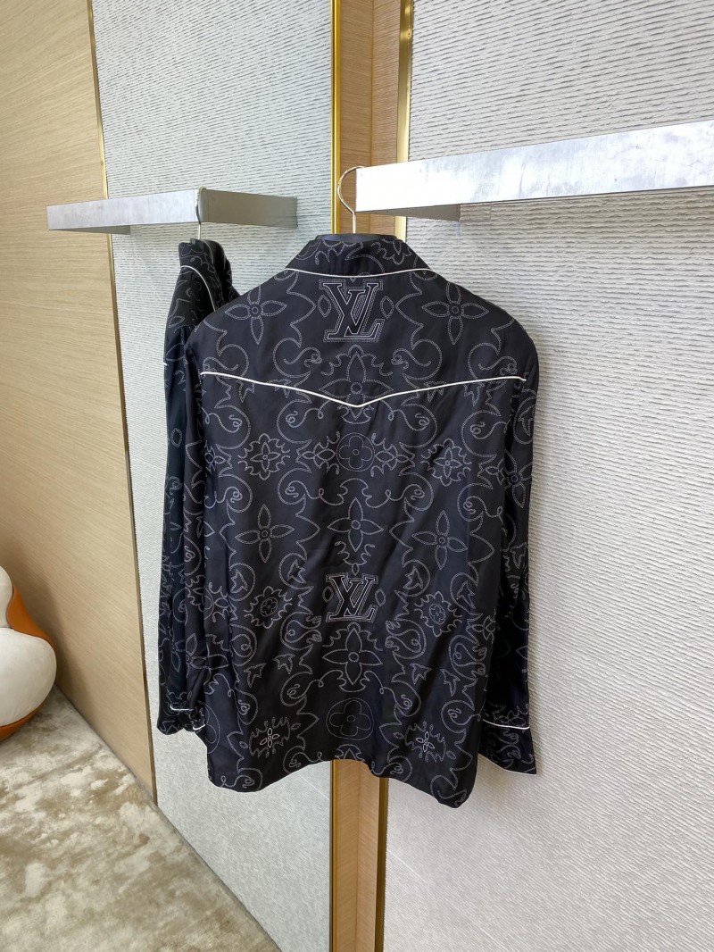 LV Full Print Mulberry Silk Jacket 7