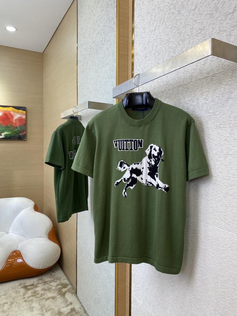 LV25fw Golden Retriever Dog Knitted Short Sleeve 2