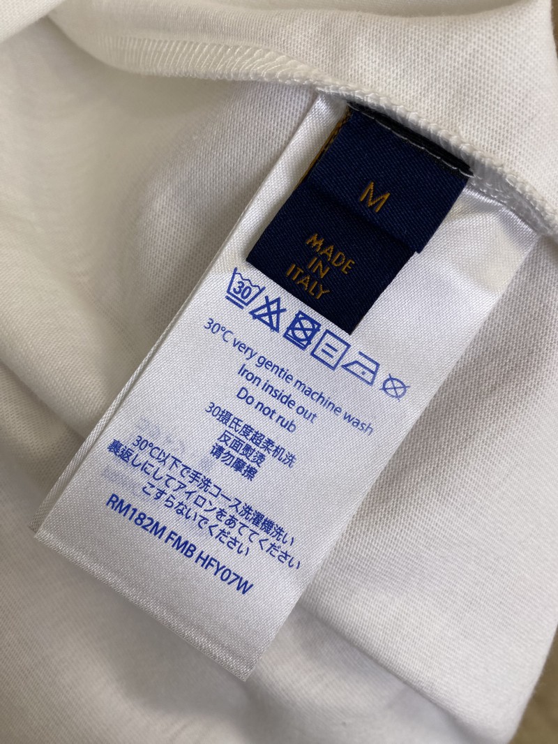 LV Double Dog Embroidery Printed Pearl Short Sleeve 8