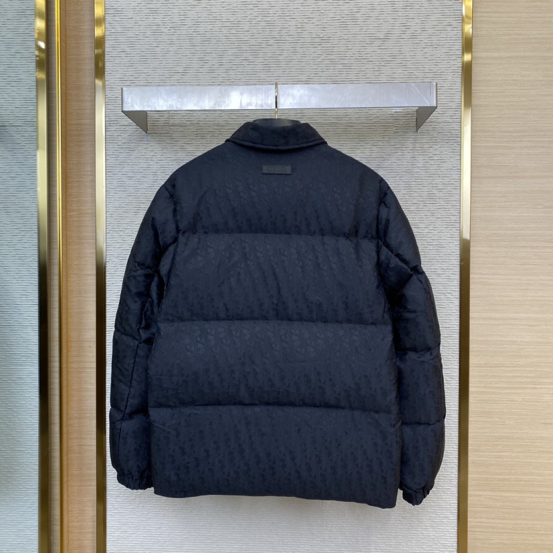 Dior Logo Jacquard Down Coat Jacket 1