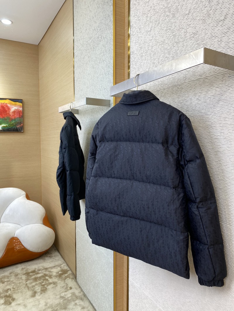 Dior Logo Jacquard Down Coat Jacket 3