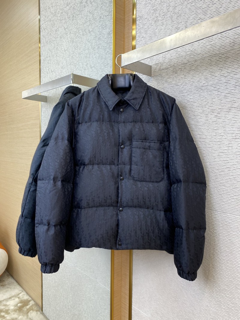 Dior Logo Jacquard Down Coat Jacket 4