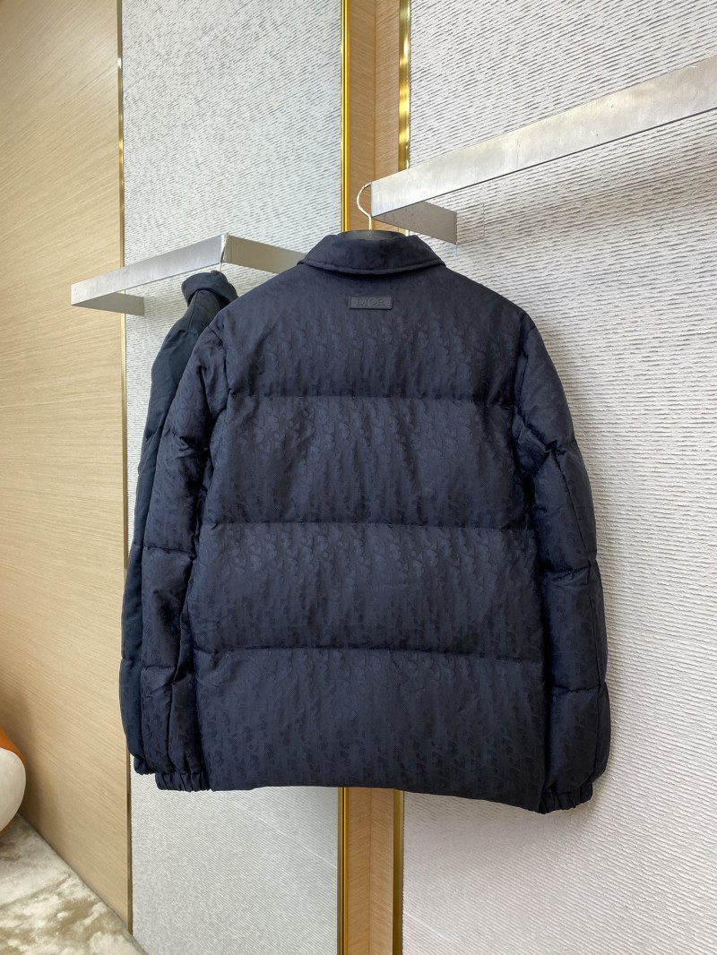 Dior Logo Jacquard Down Coat Jacket 5