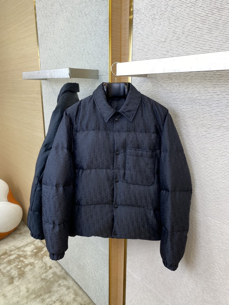 Dior Logo Jacquard Down Coat Jacket 6
