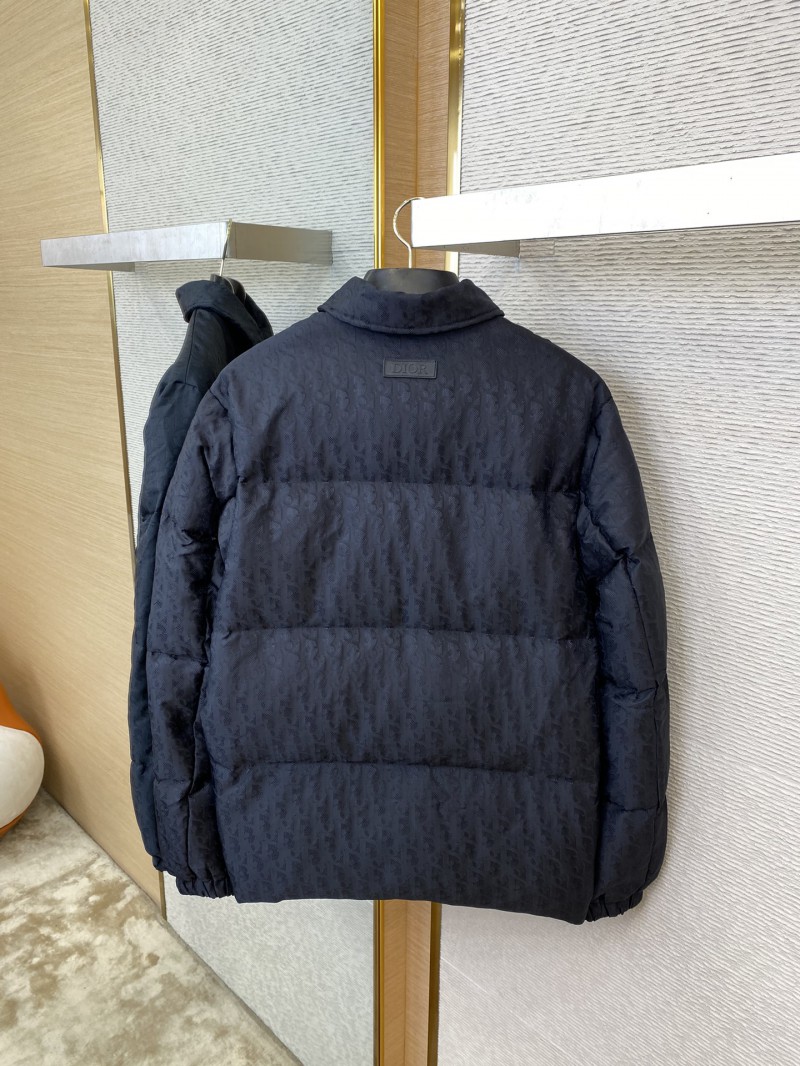 Dior Logo Jacquard Down Coat Jacket 7