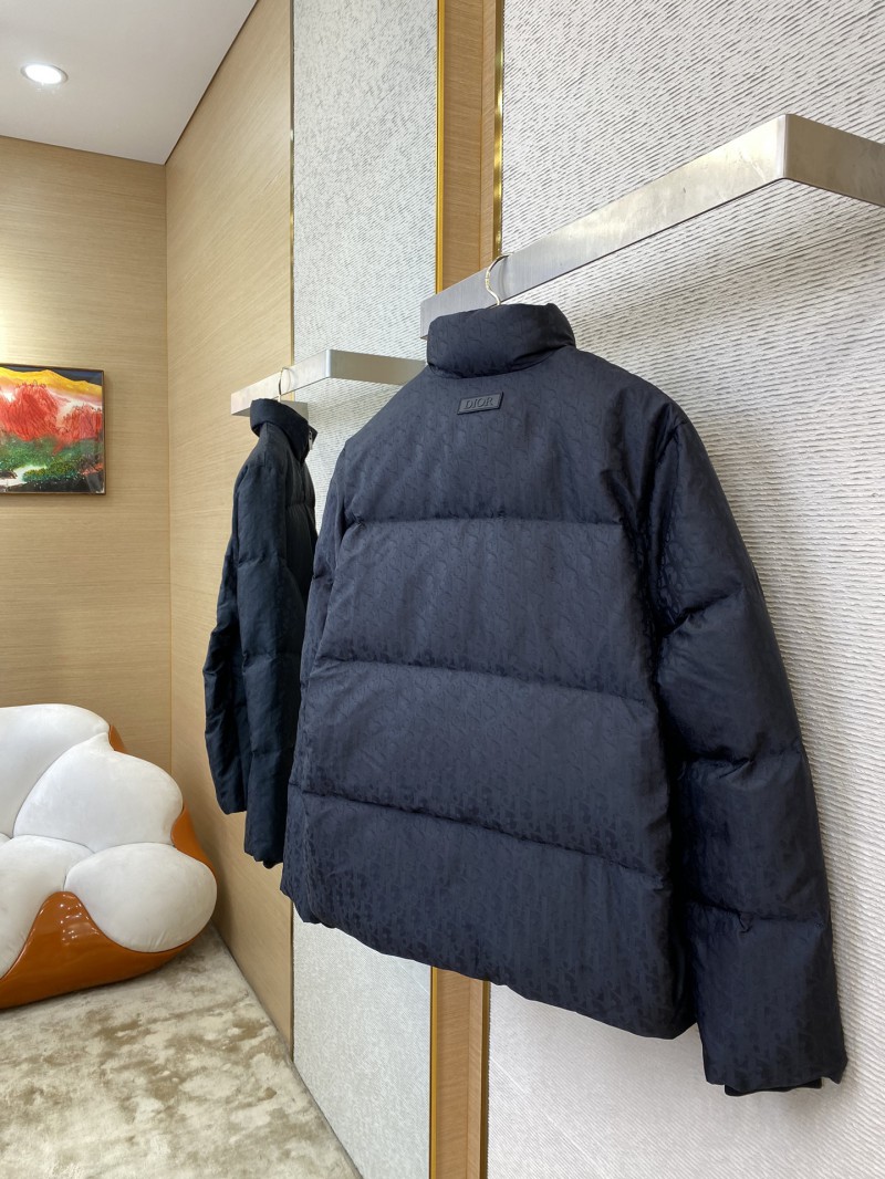 Dior Logo Jacquard Down Jacket Black 3