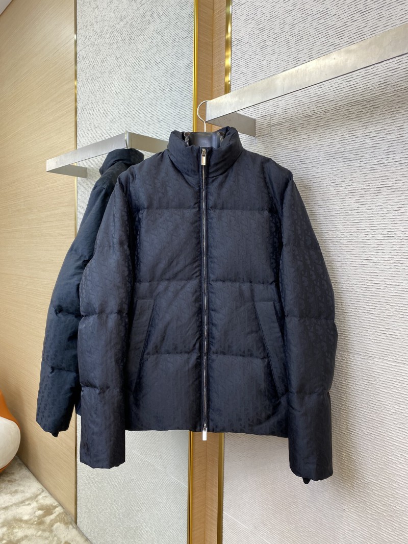 Dior Logo Jacquard Down Jacket Black 4