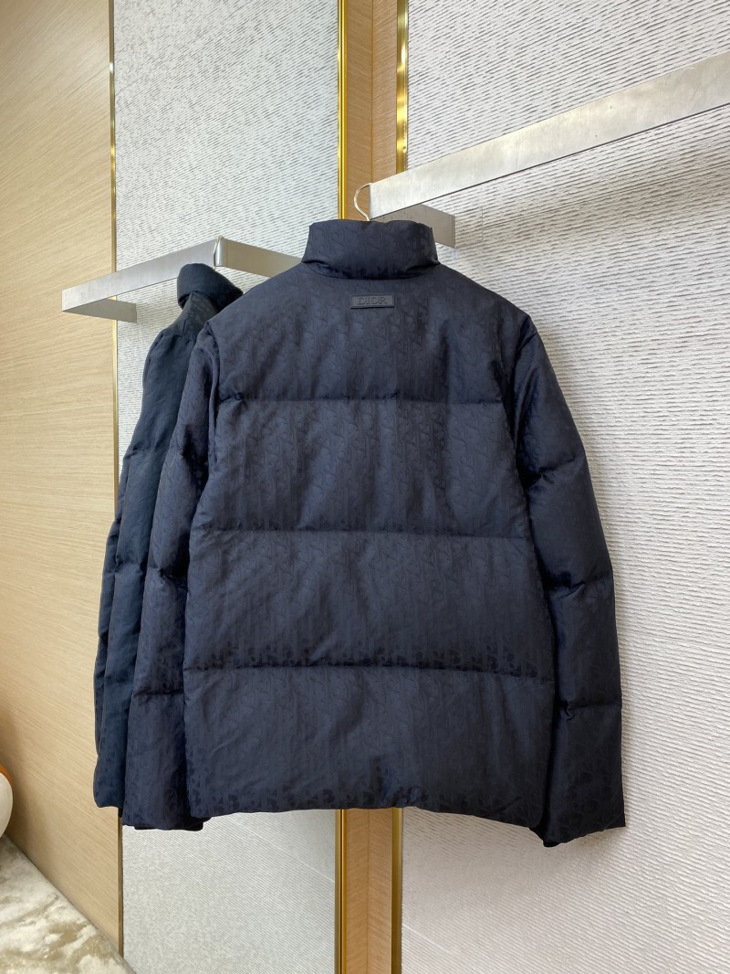 Dior Logo Jacquard Down Jacket Black 5