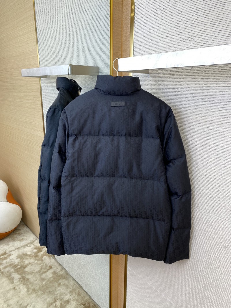 Dior Logo Jacquard Down Jacket Black 7