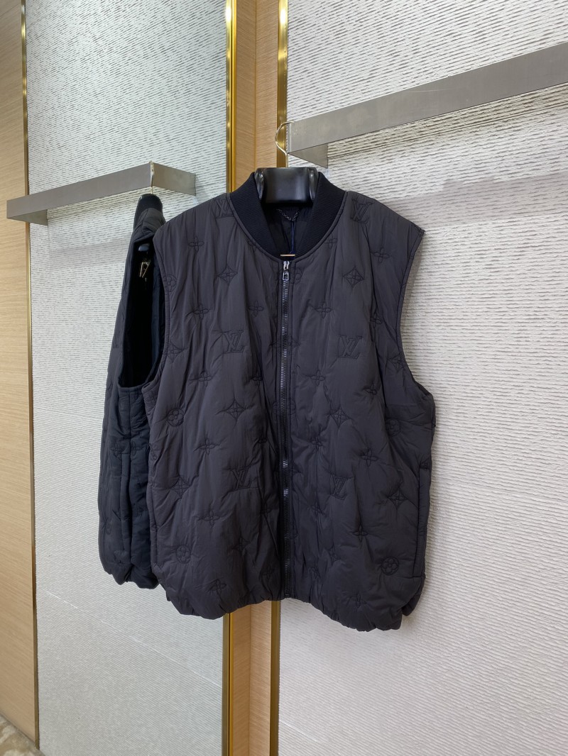 LV logo jacquard embroidered waistcoat black 4
