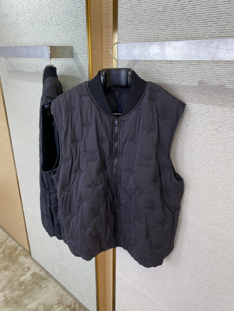 LV logo jacquard embroidered waistcoat black 5